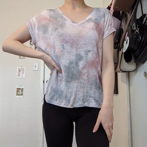 Cynthia Rowley Linen Tie Dye T-shirt